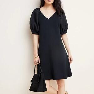 New Anthropologie Maeve Annike Puff Sleeve Mini Dress Size Small